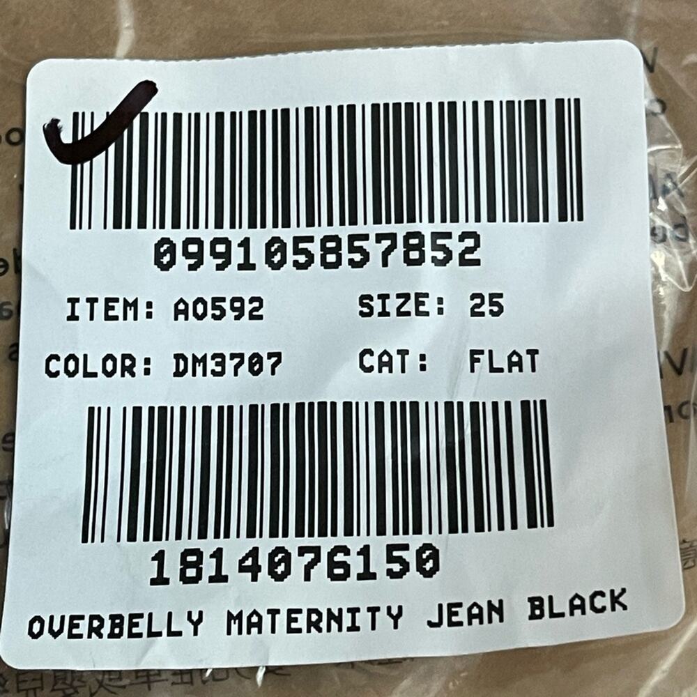J. Crew Factory Over The Belly Maternity Jeans in Signature Stretch Black 25 NWT - Picture 11 of 11